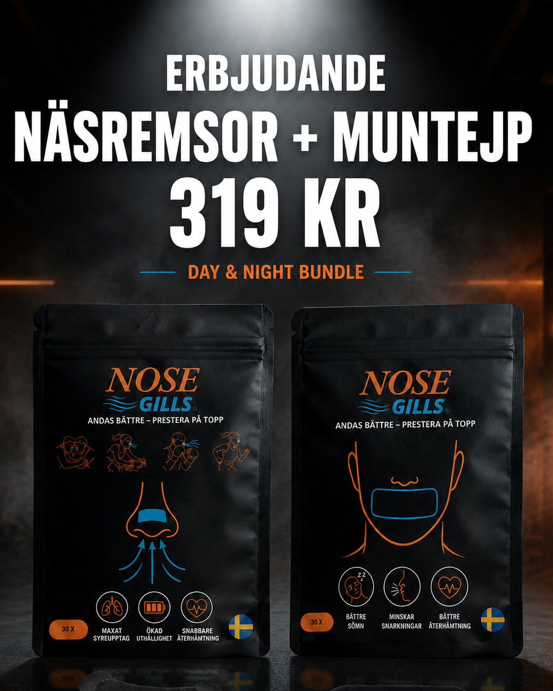 Nose Gills – Muntejp för bättre andning & sömn