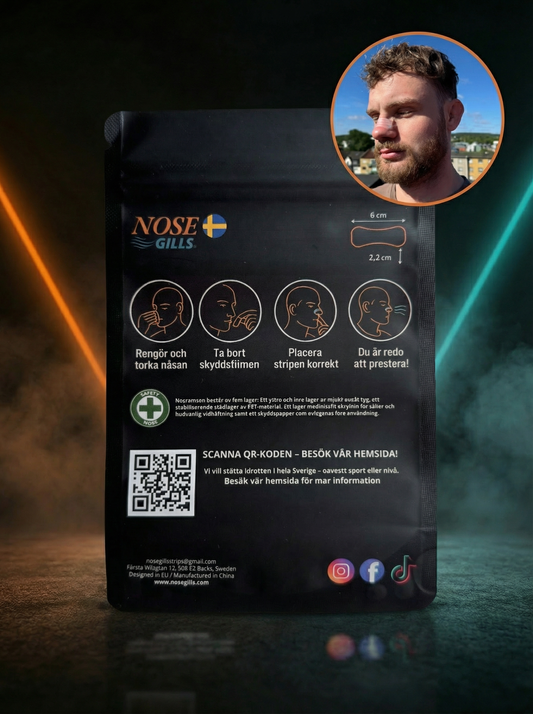 nose gills näsremsor för träning och sport produkt baksida