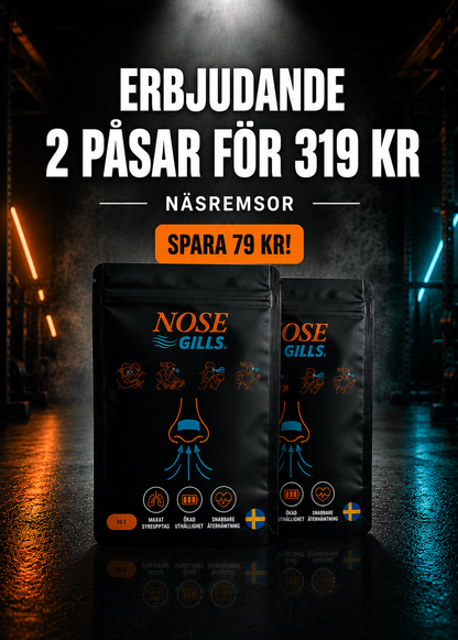 Näsremsor för träning erbjudande